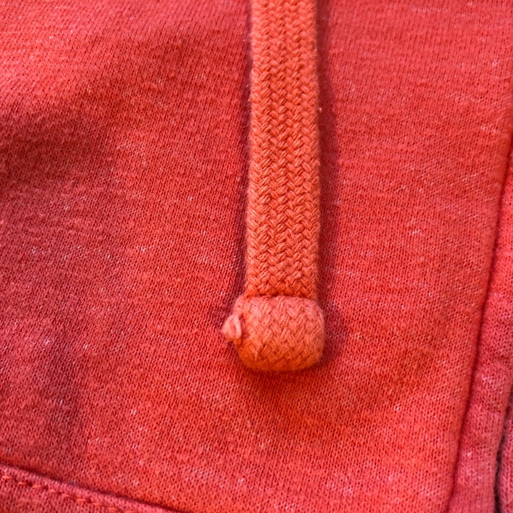 Red/orange heather zip-up hoodie with Snowbasin logo - Picture 8 of 10